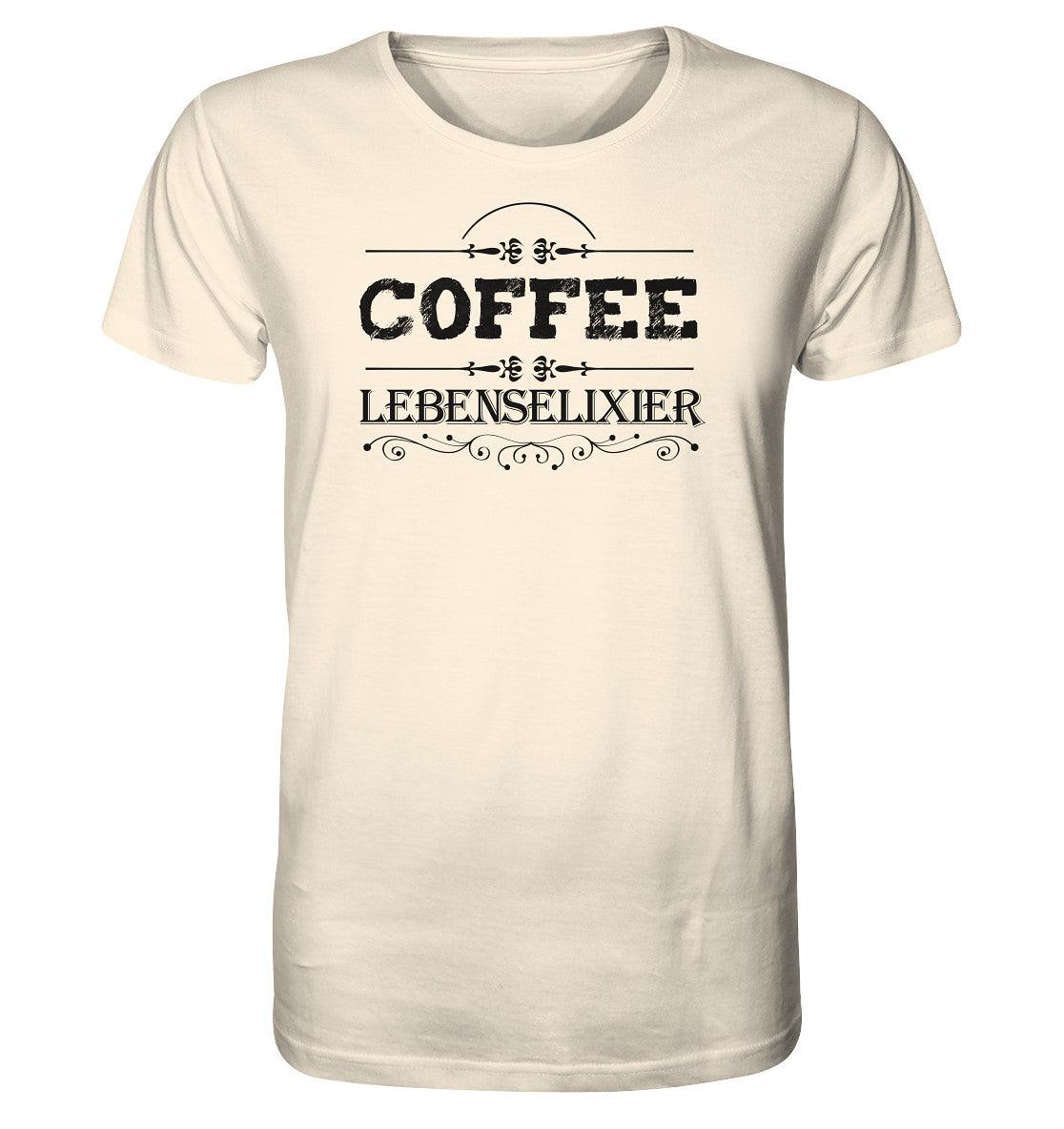 kaffee lebenselixier coffee - organic shirt 1 - moando-shop - unisex-shirts