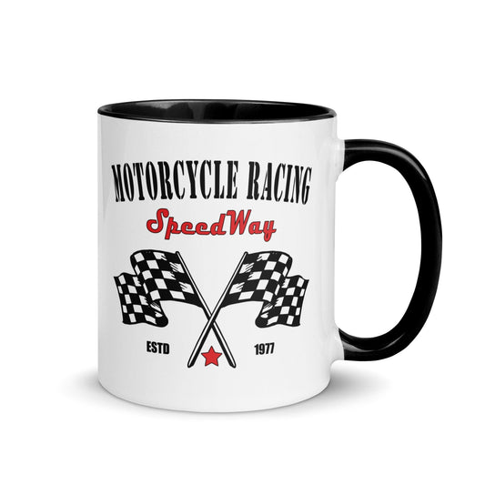 Motorcycle Racing - Motorradrennen - Tasse mit farbiger Innenseite - MOANDO-SHOP - Tassen