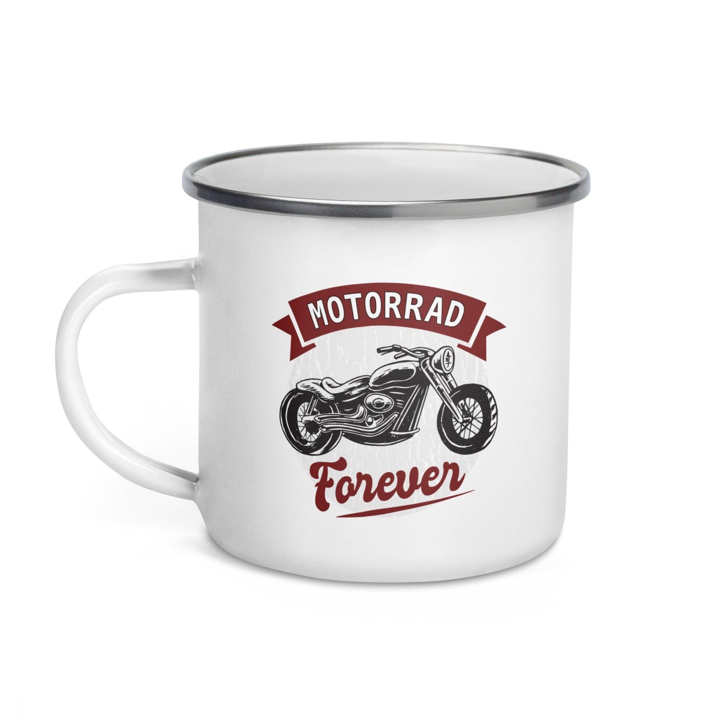 motorrad forever - emailletasse - moando-shop - emallietassen