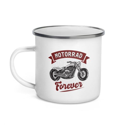 Motorrad Forever - Emailletasse - MOANDO-SHOP - Emallietassen