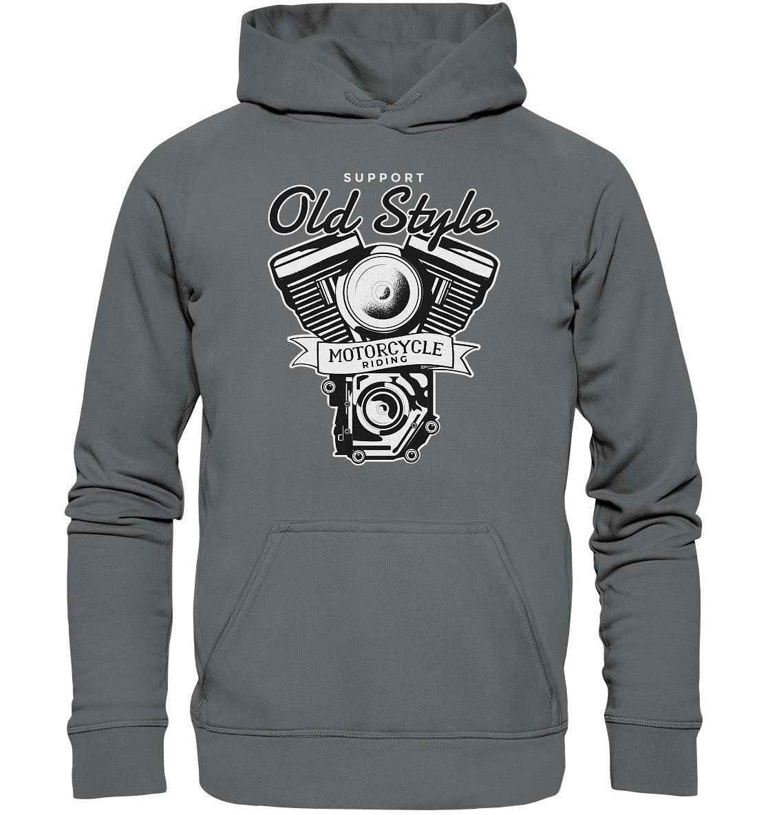 old style motocycle riding - bike - motorrad - basic unisex hoodie - moando-shop - hoodies