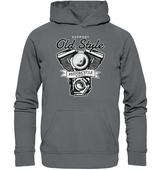 Old Style Motocycle Riding - Bike - Motorrad - Basic Unisex Hoodie - MOANDO-SHOP - Hoodies