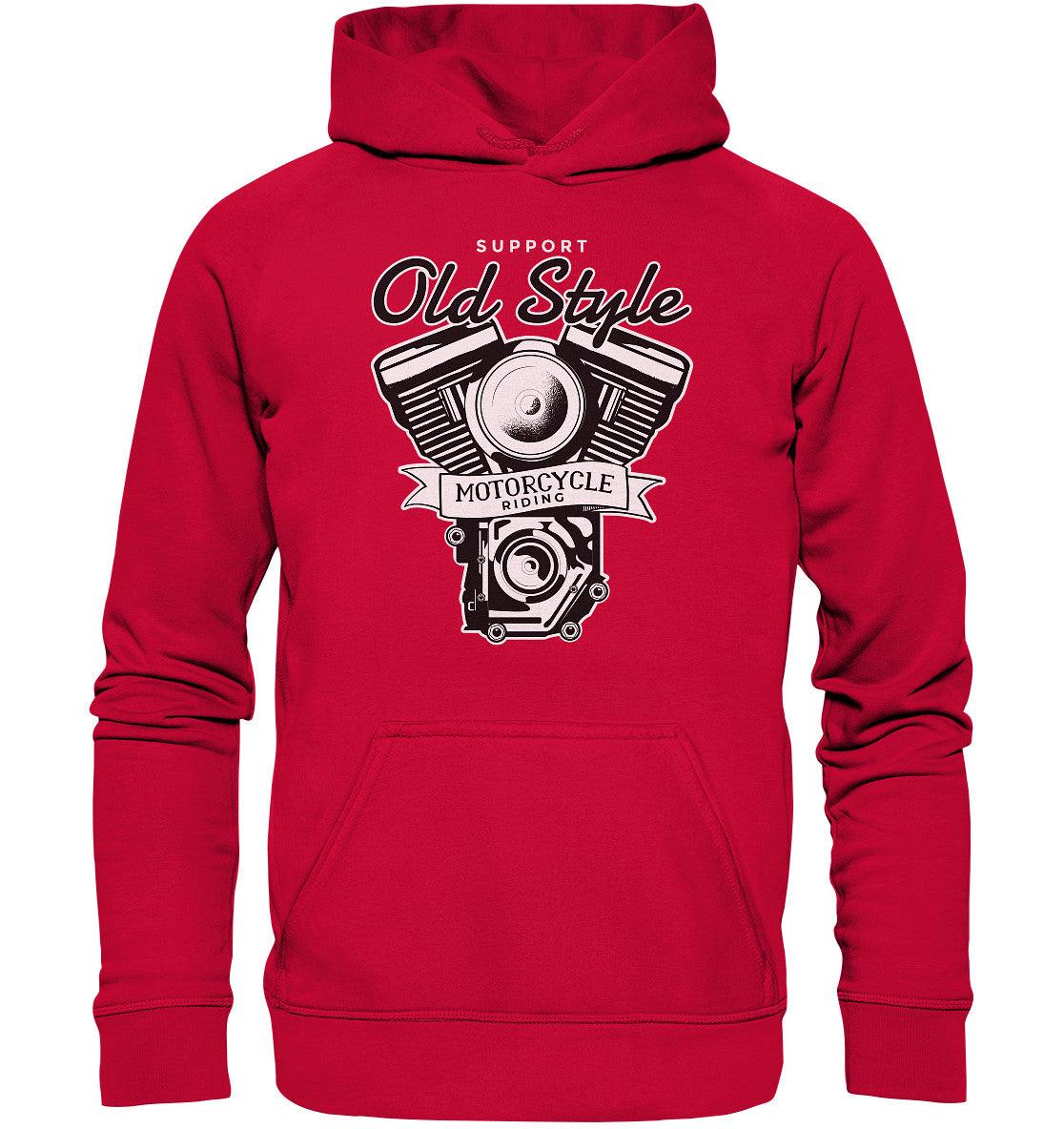 old style motocycle riding - bike - motorrad - basic unisex hoodie - moando-shop - hoodies