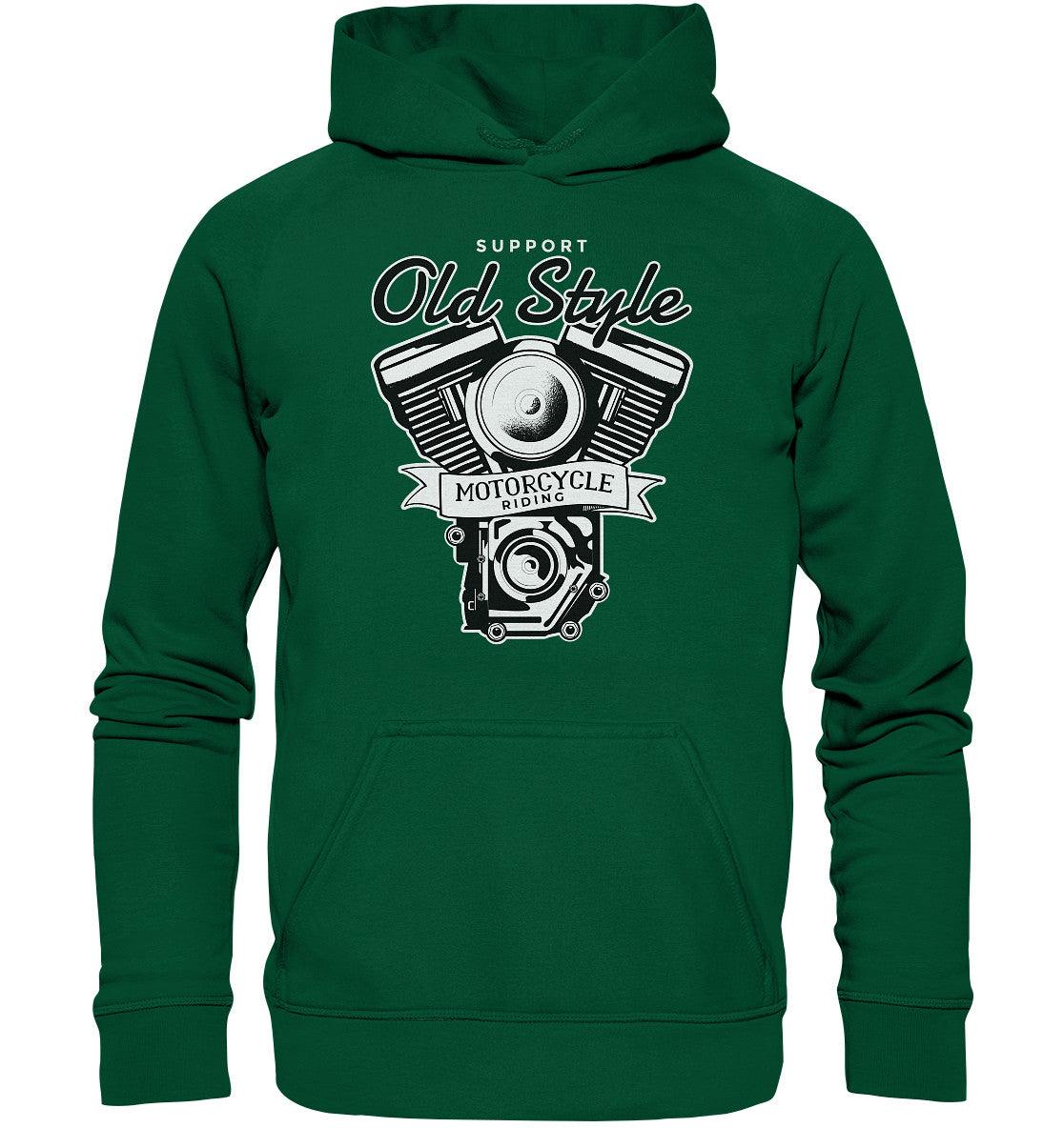 Old Style Motocycle Riding - Bike - Motorrad - Basic Unisex Hoodie - MOANDO-SHOP - Hoodies