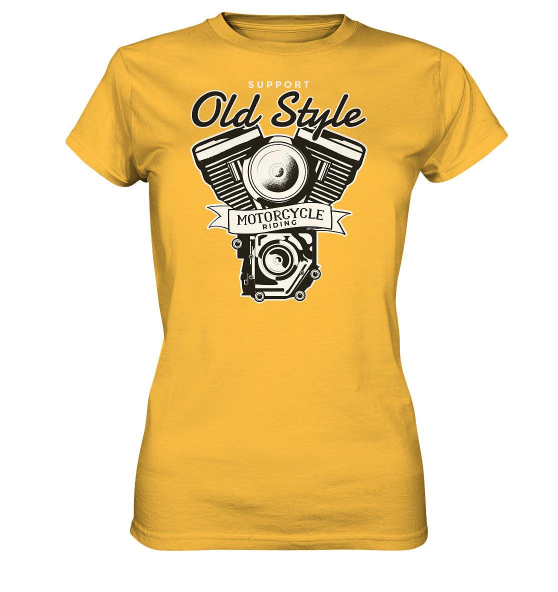 old style motocycle riding - bike - motorrad - ladies premium shirt - moando-shop - lady-shirts