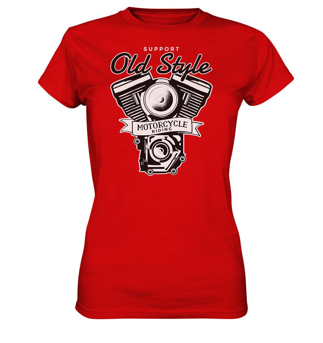 Old Style Motocycle Riding - Bike - Motorrad - Ladies Premium Shirt - MOANDO-SHOP - Lady-Shirts