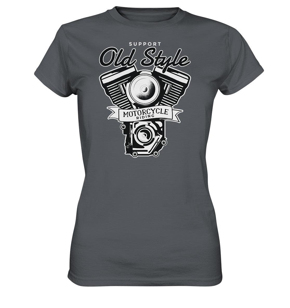 old style motocycle riding - bike - motorrad - ladies premium shirt - moando-shop - lady-shirts