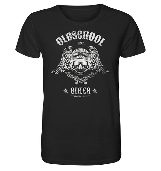 Oldschool Biker - Motorradfahrer der Alten Schule - Organic Shirt - MOANDO-SHOP - Unisex-Shirts