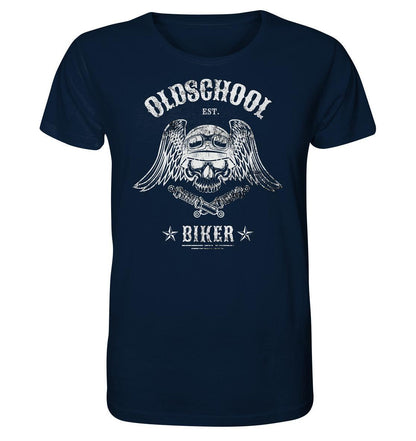 Oldschool Biker - Motorradfahrer der Alten Schule - Organic Shirt - MOANDO-SHOP - Unisex-Shirts