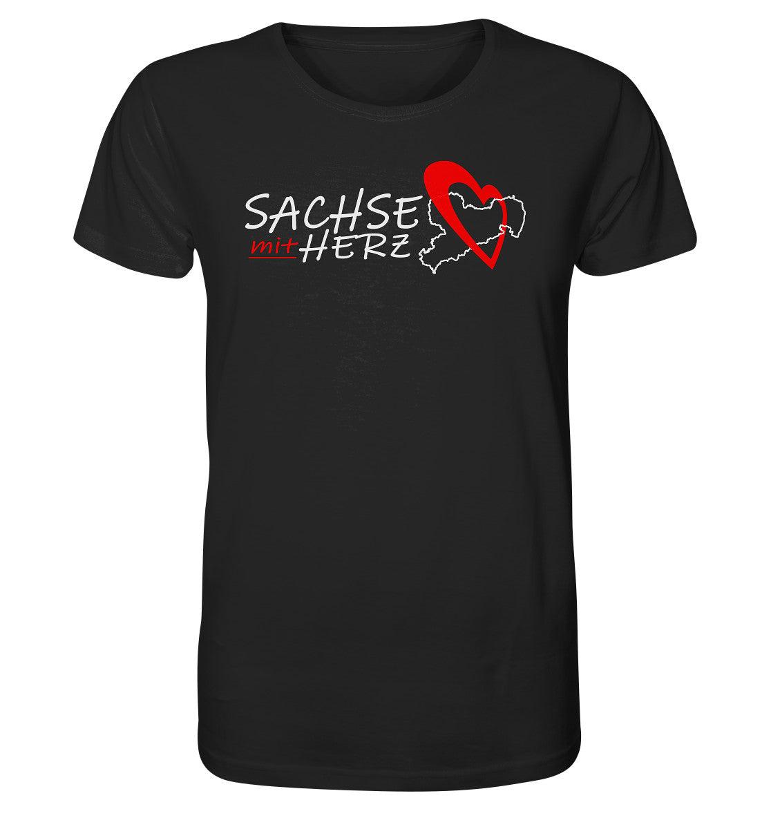 sachse mit herz - sachsen - organic shirt - moando-shop - unisex-shirts