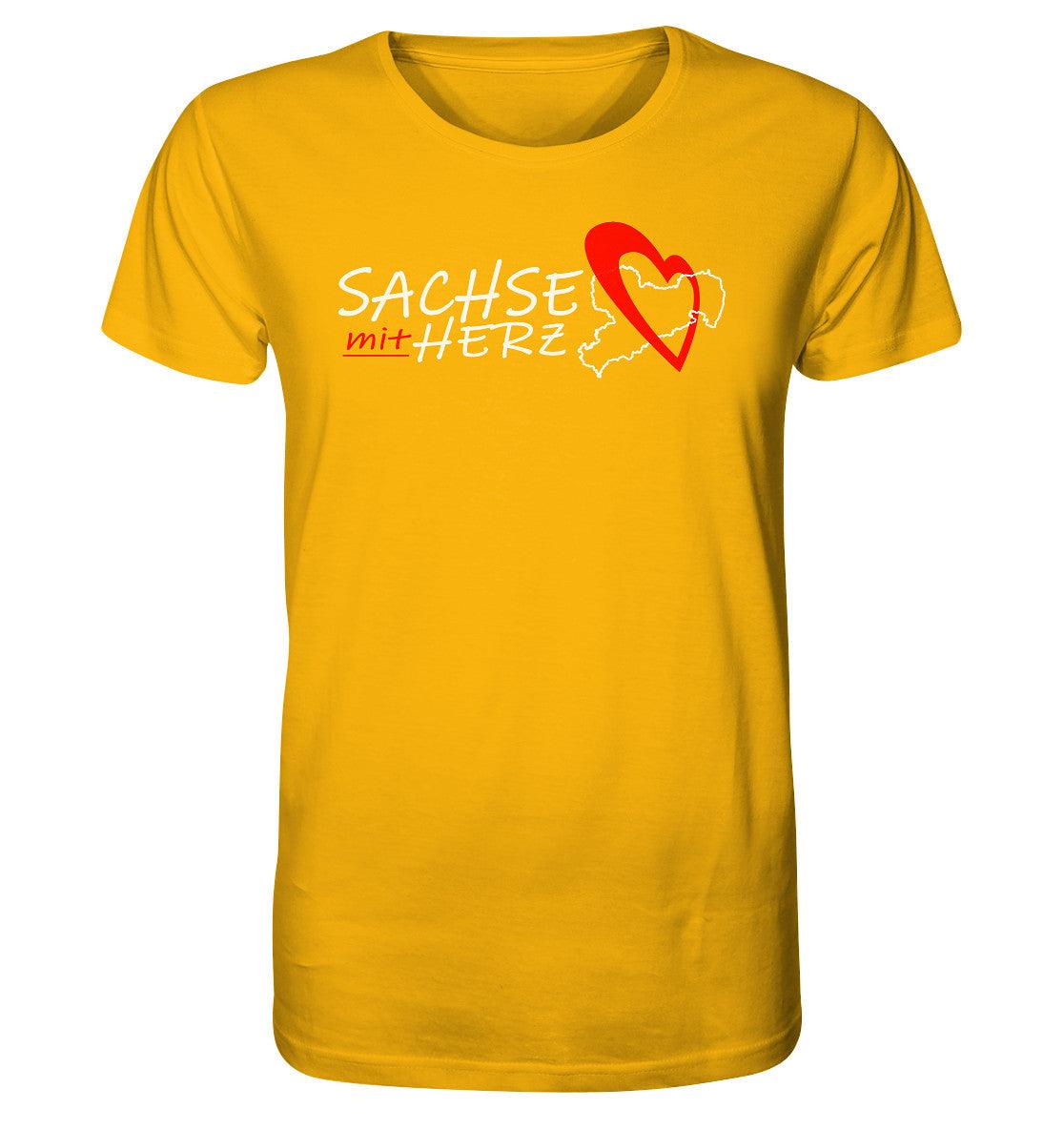 sachse mit herz - sachsen - organic shirt - moando-shop - unisex-shirts