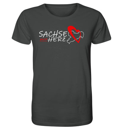 Sachse mit Herz - Sachsen - Organic Shirt - MOANDO-SHOP - Unisex-Shirts