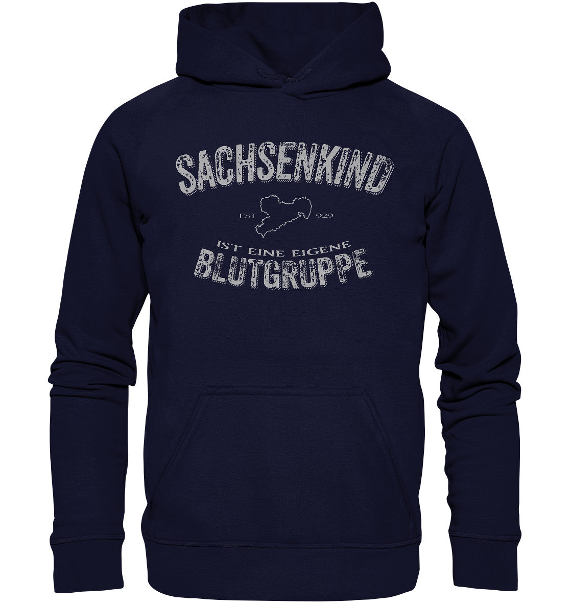 sachsenkind eine eigene blutgruppe - sachsen - basic unisex hoodie - moando-shop - hoodies