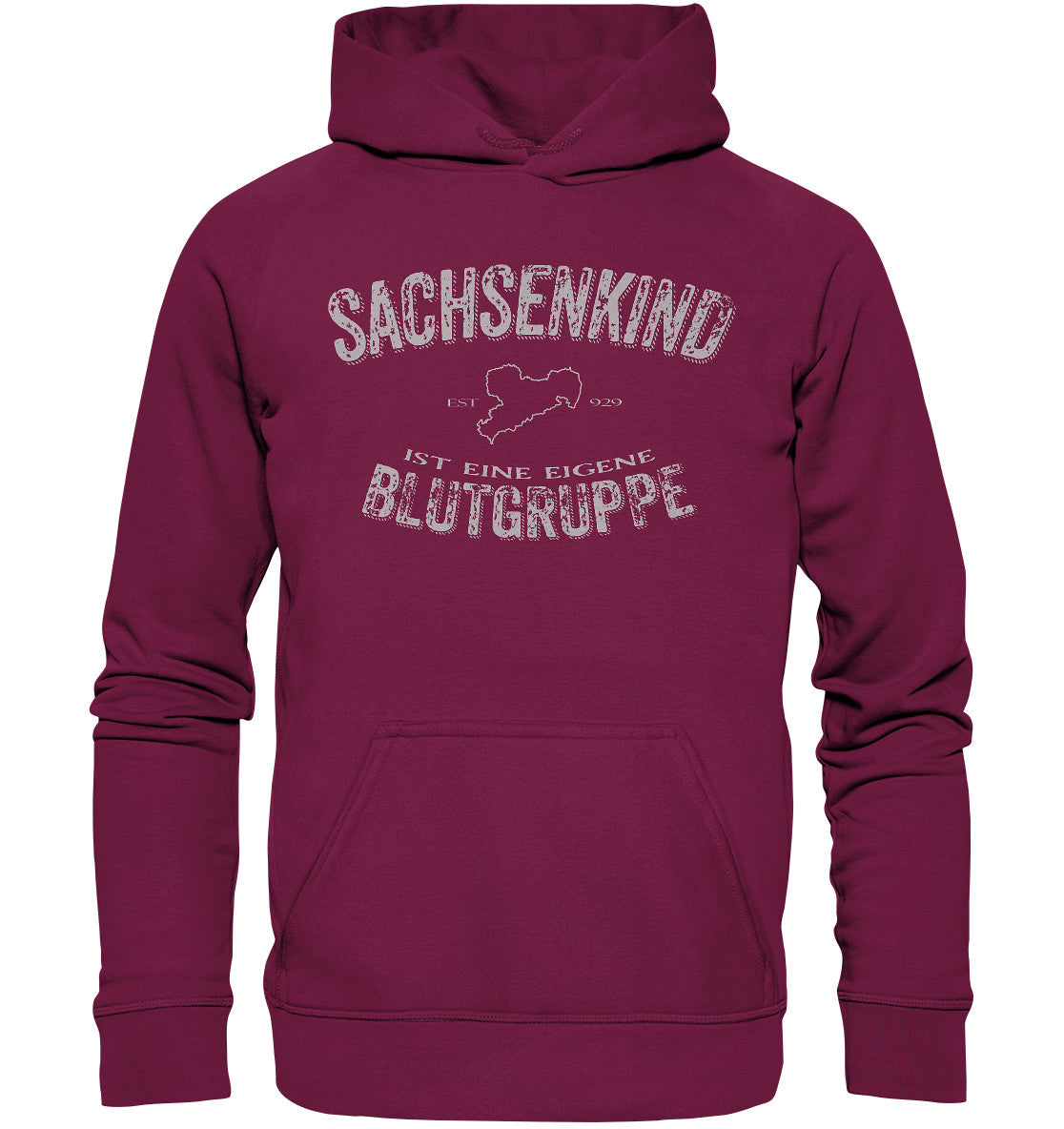 sachsenkind eine eigene blutgruppe - sachsen - basic unisex hoodie - moando-shop - hoodies