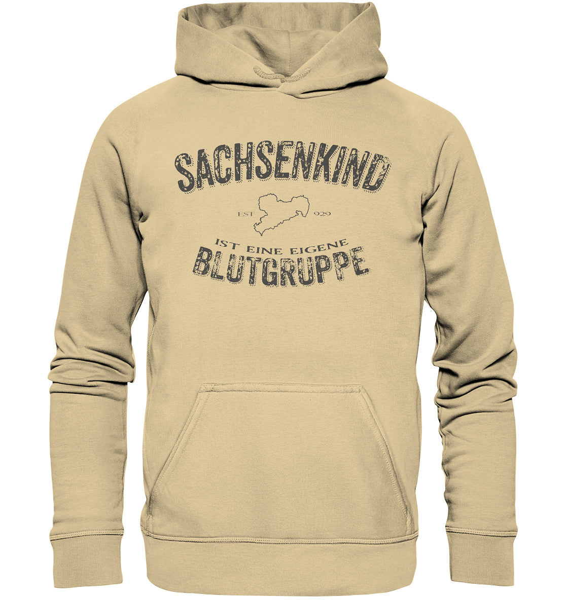 sachsenkind eine eigene blutgruppe - sachsen - basic unisex hoodie - moando-shop - hoodies