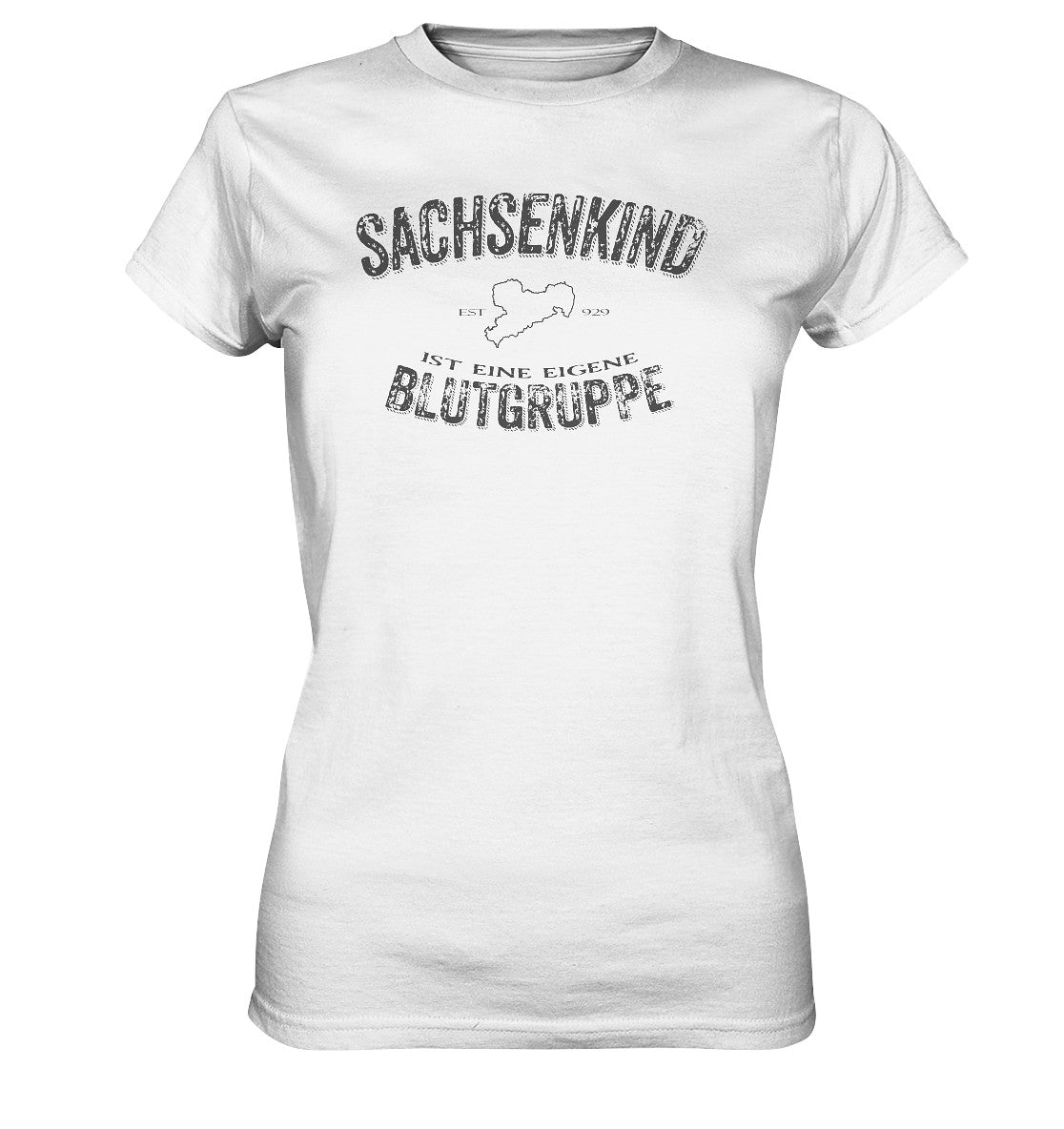 sachsenkind eine eigene blutgruppe - sachsen - ladies premium shirt - moando-shop - lady-shirts