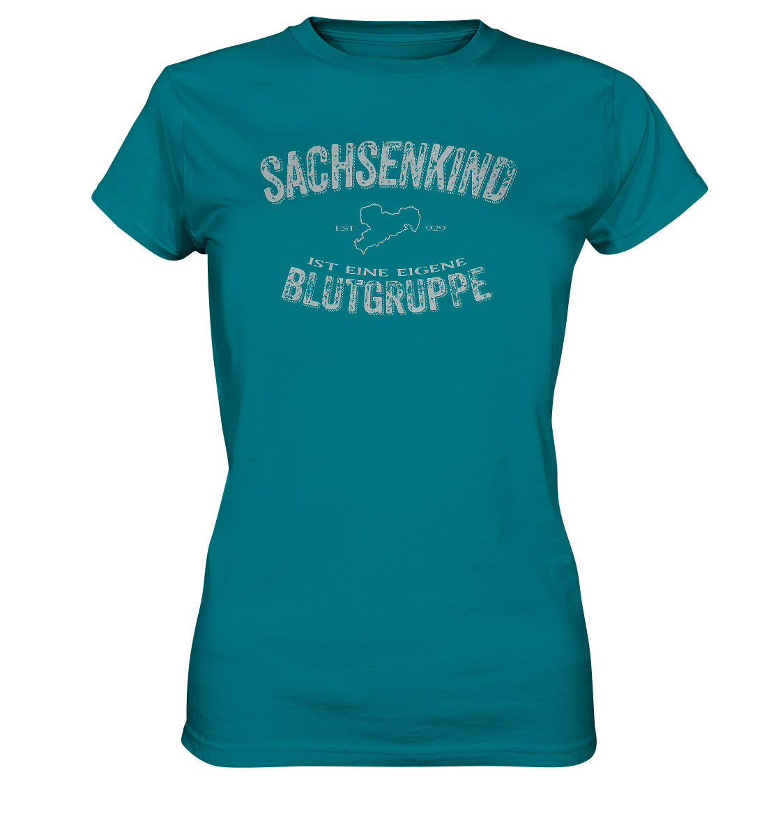 sachsenkind eine eigene blutgruppe - sachsen - ladies premium shirt - moando-shop - lady-shirts