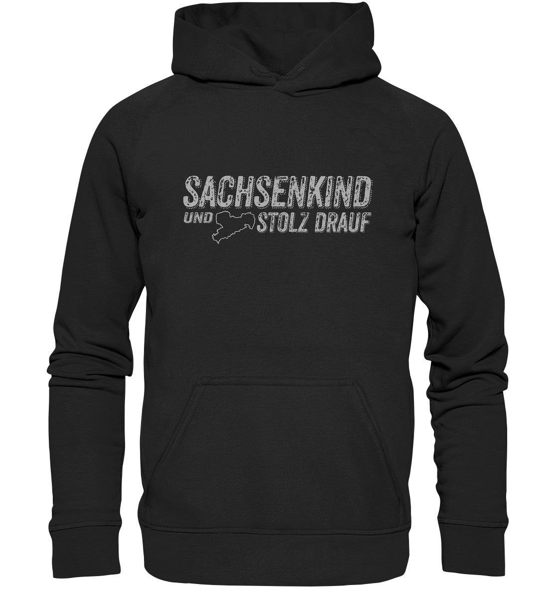 sachsenkind und stolz drauf - sachsen - basic unisex hoodie - moando-shop - hoodies