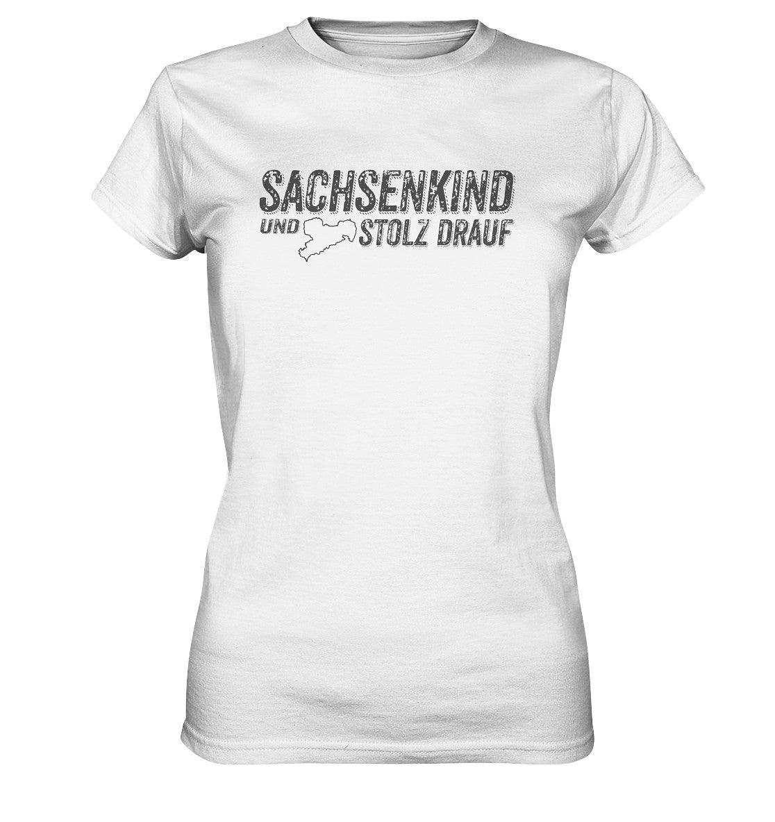 sachsenkind und stolz drauf - sachsen - ladies premium shirt - moando-shop - lady-shirts