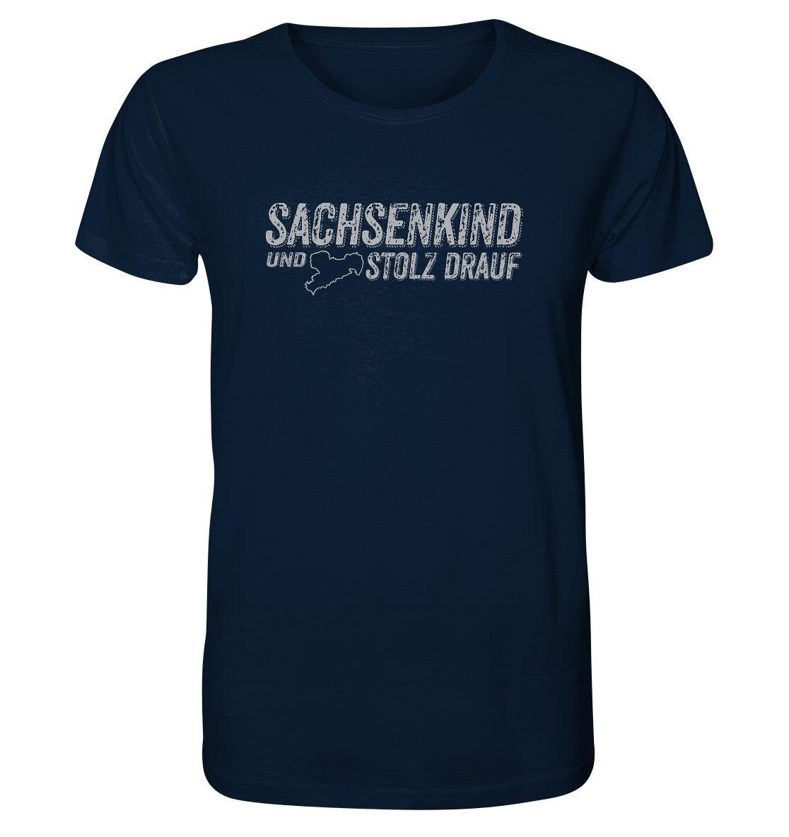 sachsenkind und stolz drauf - sachsen - organic shirt - moando-shop - unisex-shirts