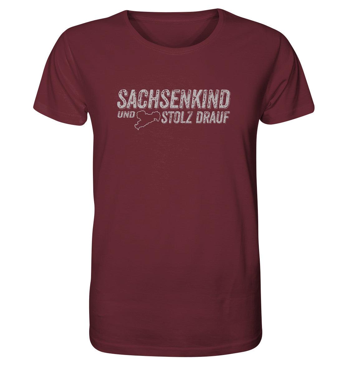 sachsenkind und stolz drauf - sachsen - organic shirt - moando-shop - unisex-shirts