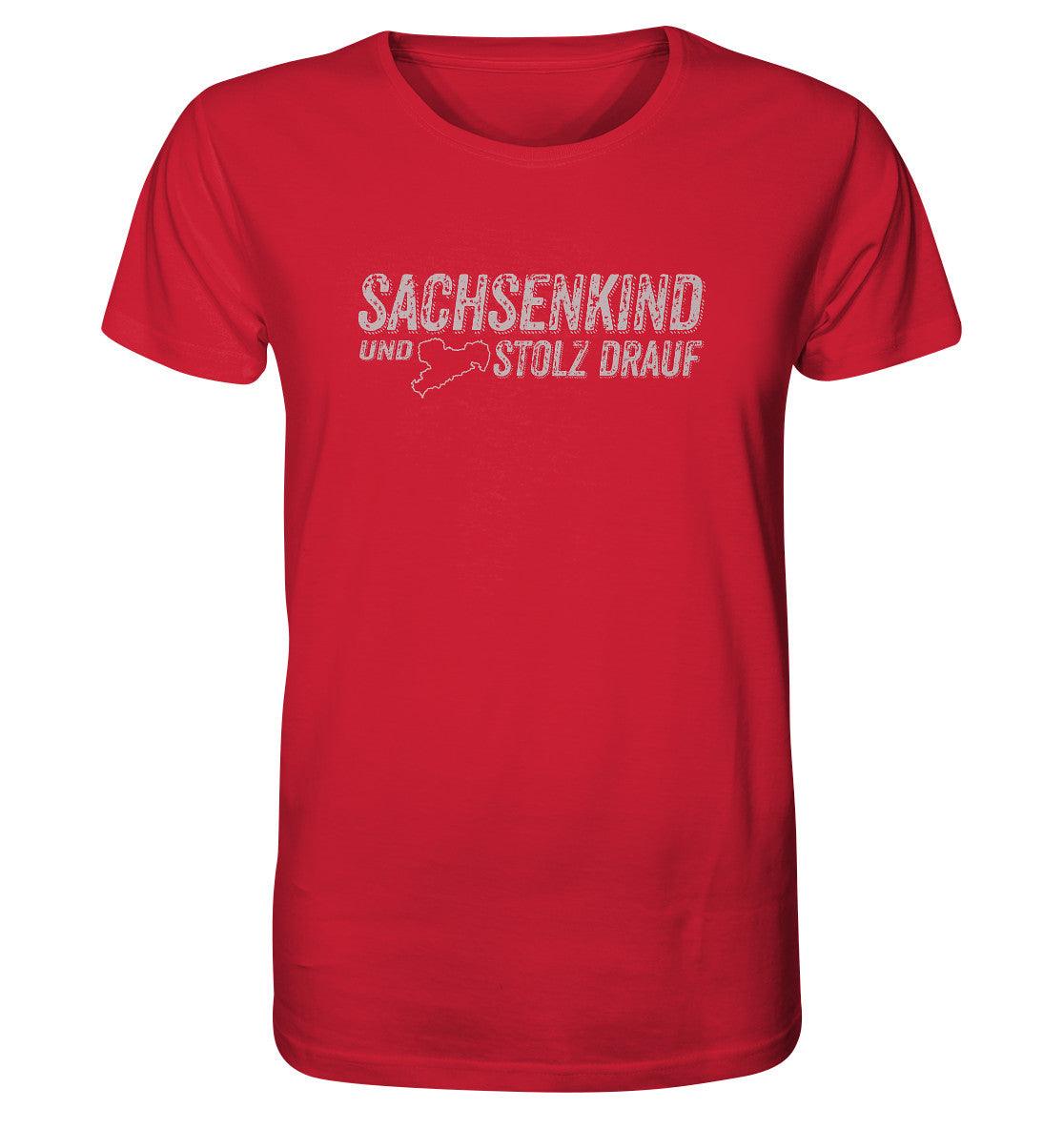 sachsenkind und stolz drauf - sachsen - organic shirt - moando-shop - unisex-shirts