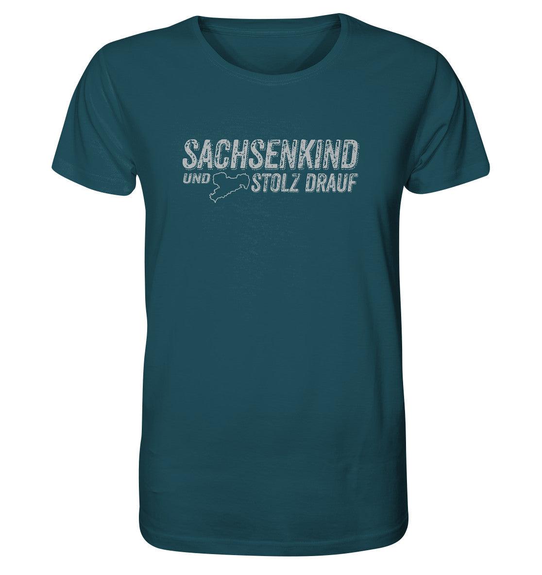 sachsenkind und stolz drauf - sachsen - organic shirt - moando-shop - unisex-shirts