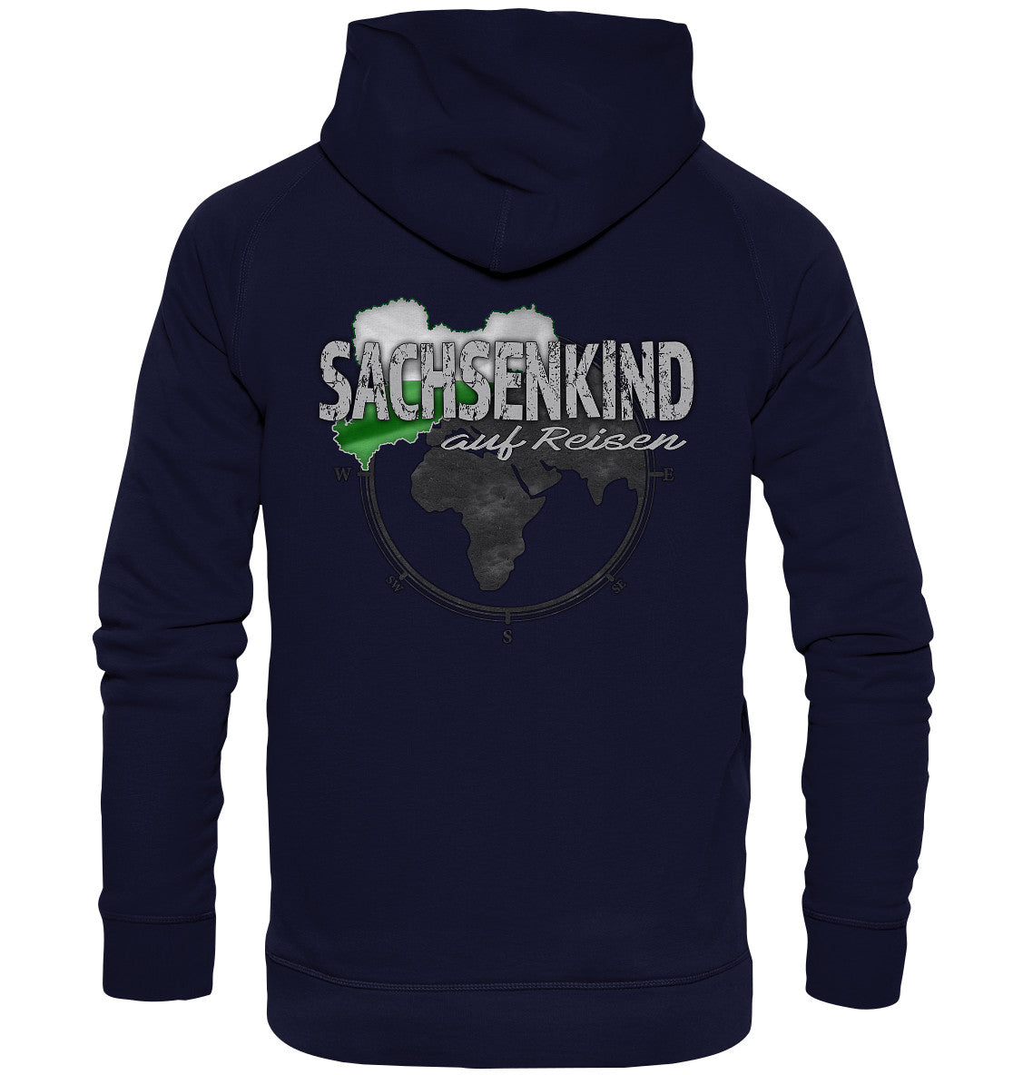 sachsenkind auf reisen - sachsen - urlaub - erholung - basic unisex hoodie