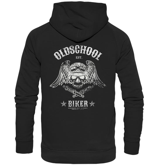 Oldschool Biker - Motorradfahrer der Alten Schule - Basic Unisex Hoodie