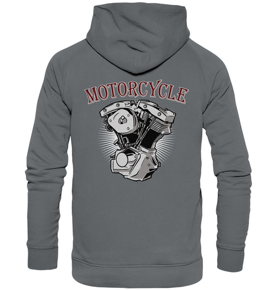 Motorrad - Motorcycle - Rückendruck - Basic Unisex Hoodie