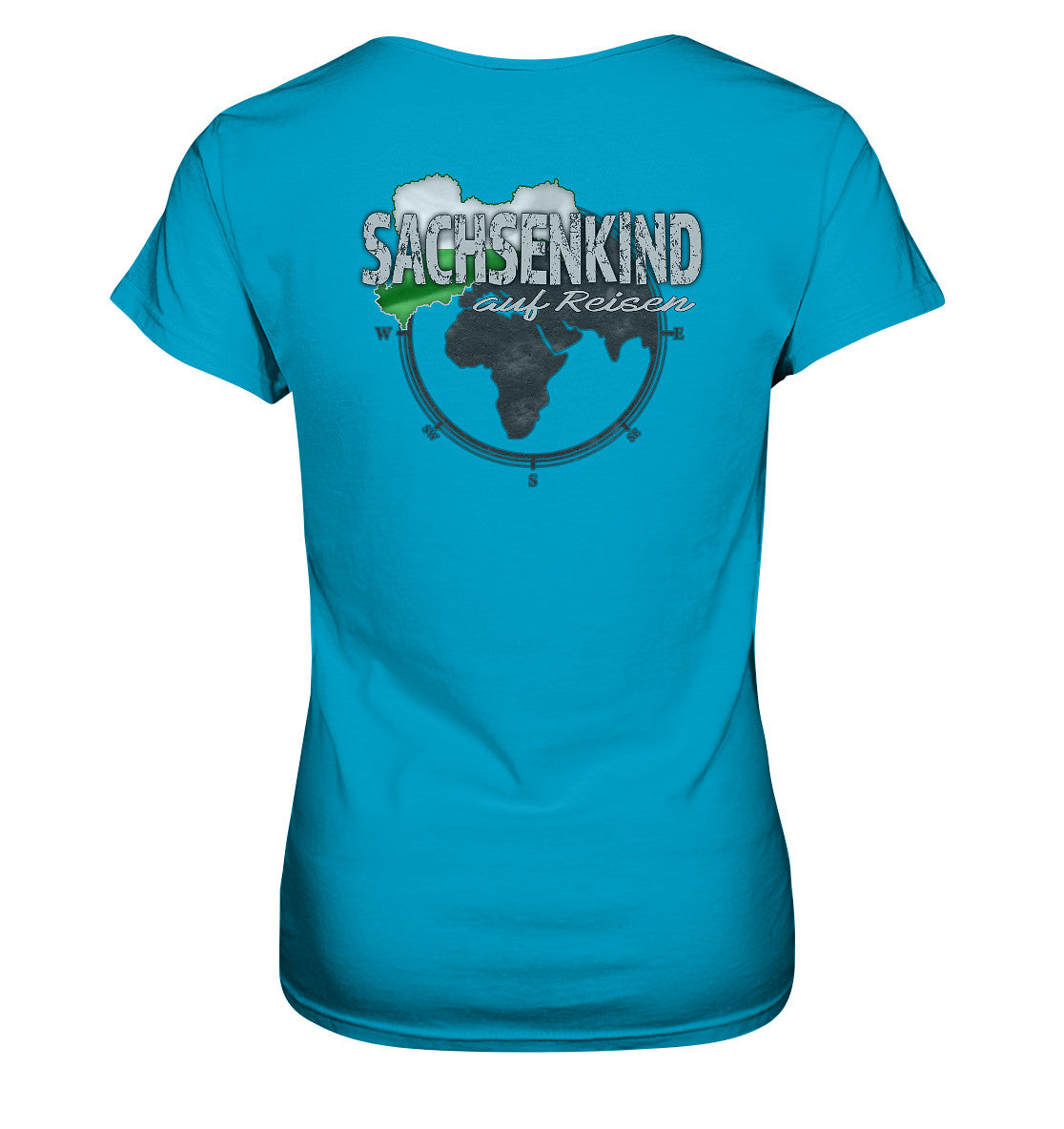 sachsenkind auf reisen - sachsen - urlaub - erholung - ladies premium shirt
