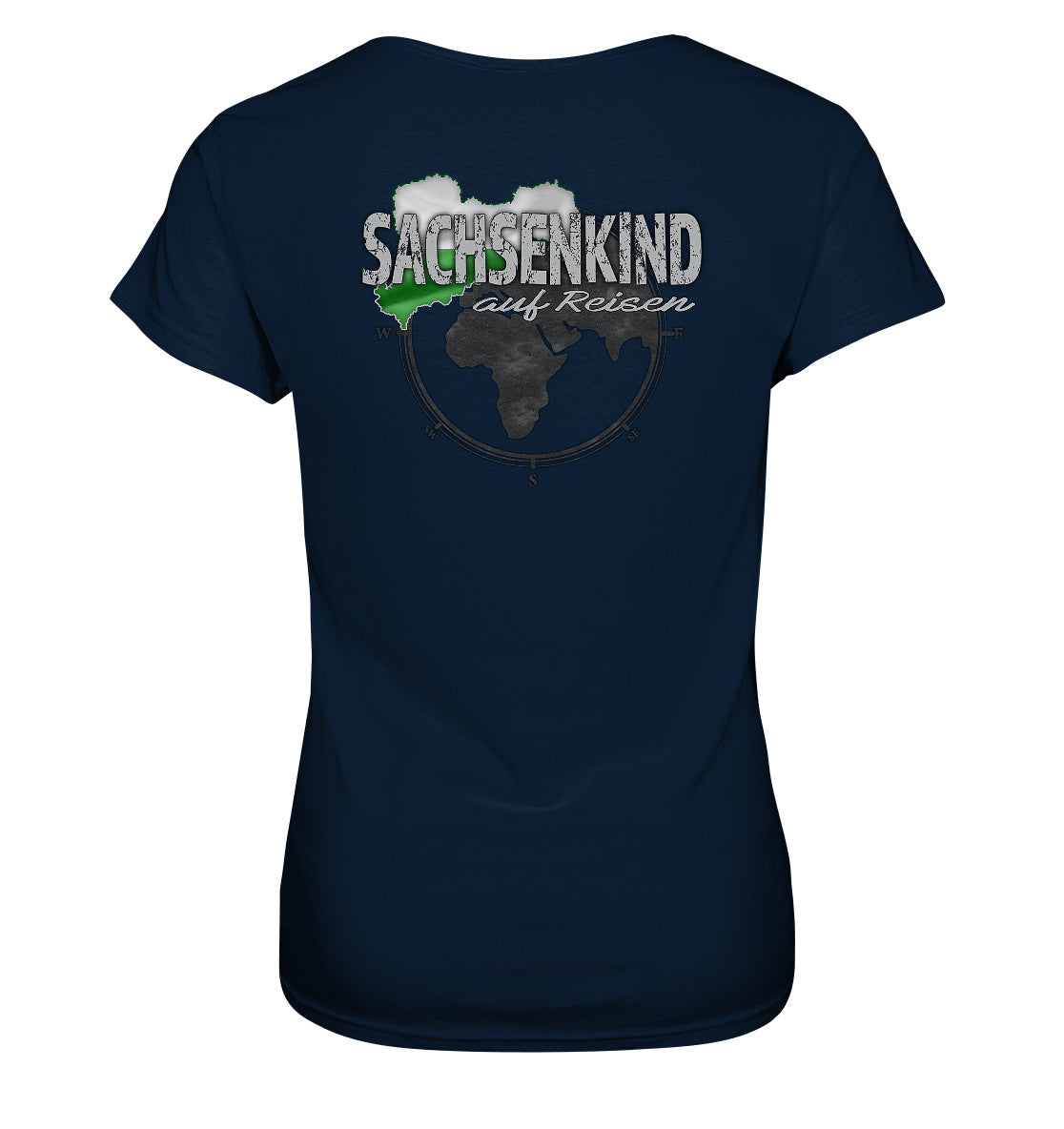 sachsenkind auf reisen - sachsen - urlaub - erholung - ladies premium shirt