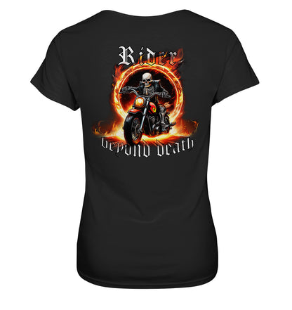 Rider beyond death - Fahrer (Reiter) über den Tod hinaus - Rückendruck - Ladies Premium Shirt Clothing Tops Clothing Tops Ladies Premium Shirt,motorrad