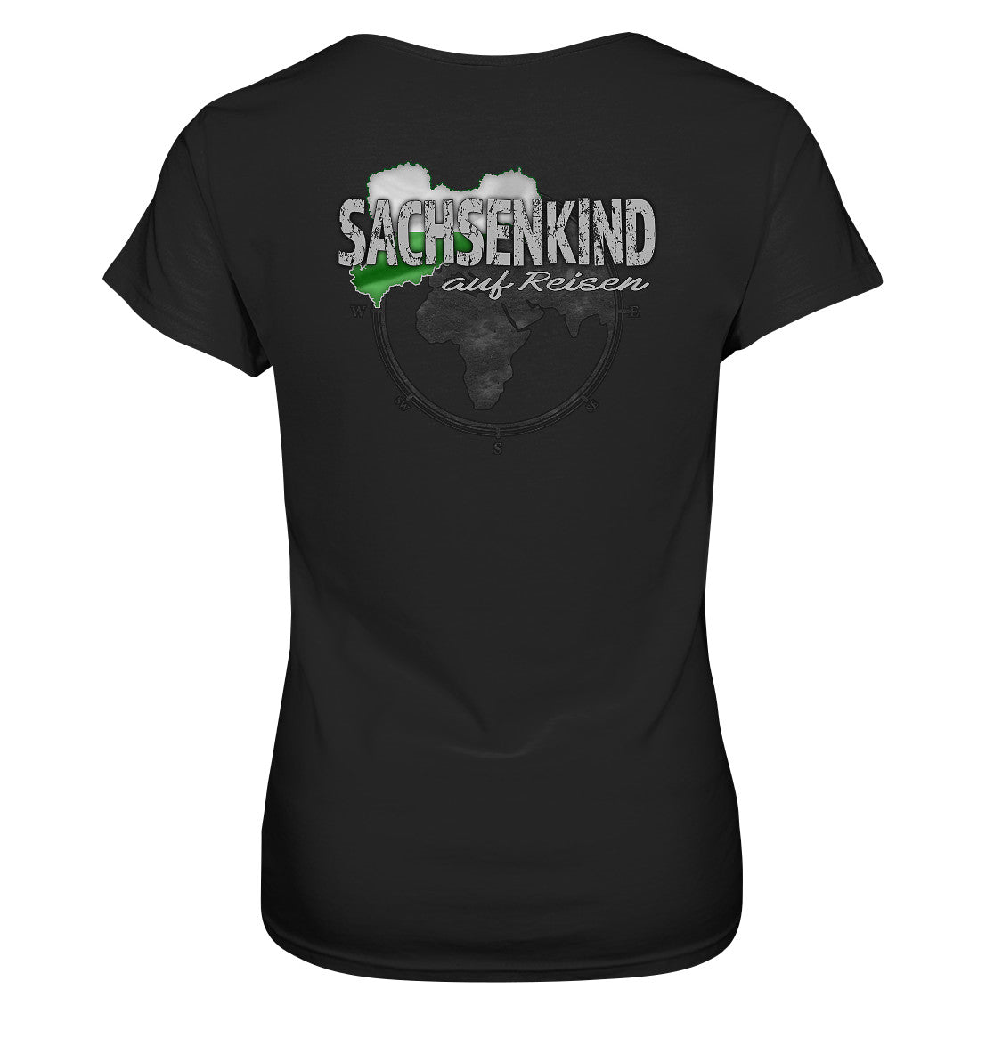 sachsenkind auf reisen - sachsen - urlaub - erholung - ladies premium shirt