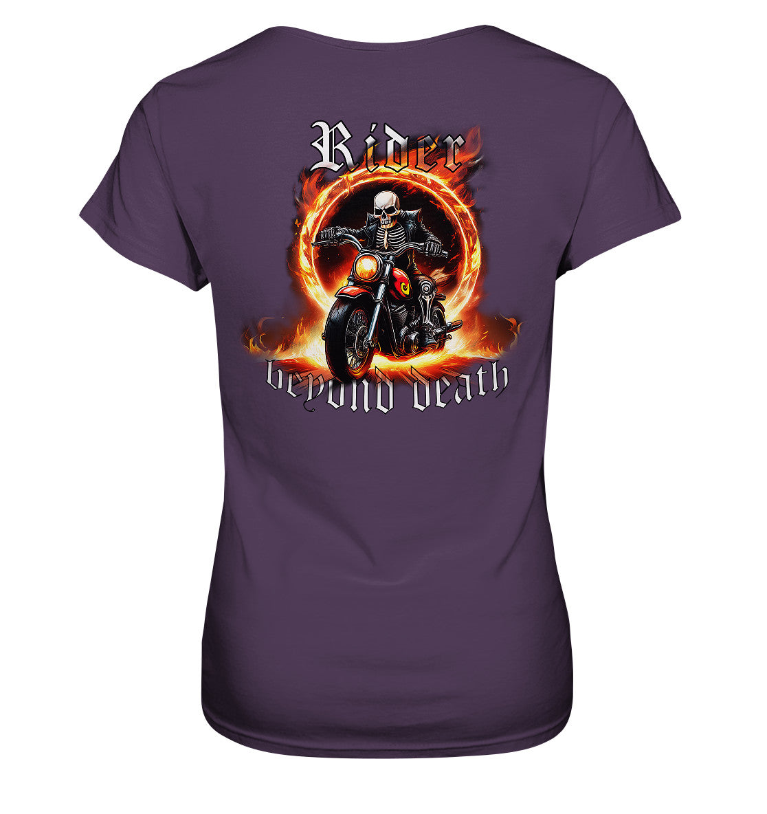 Rider beyond death - Fahrer (Reiter) über den Tod hinaus - Rückendruck - Ladies Premium Shirt Clothing Tops Clothing Tops Ladies Premium Shirt,motorrad