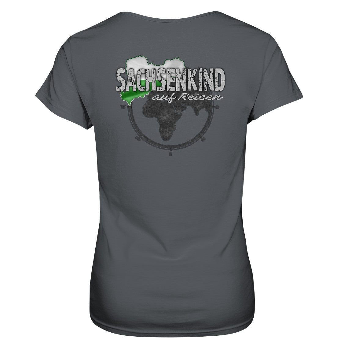 sachsenkind auf reisen - sachsen - urlaub - erholung - ladies premium shirt