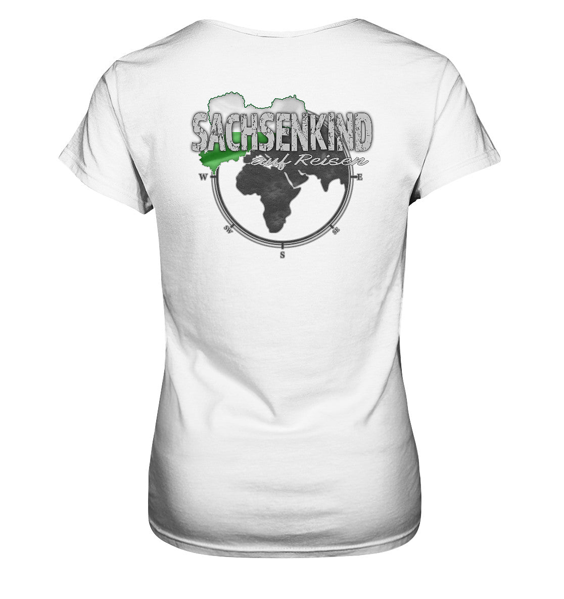 sachsenkind auf reisen - sachsen - urlaub - erholung - ladies premium shirt