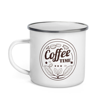 Coffe Time - Kaffeezeit - Emailletasse