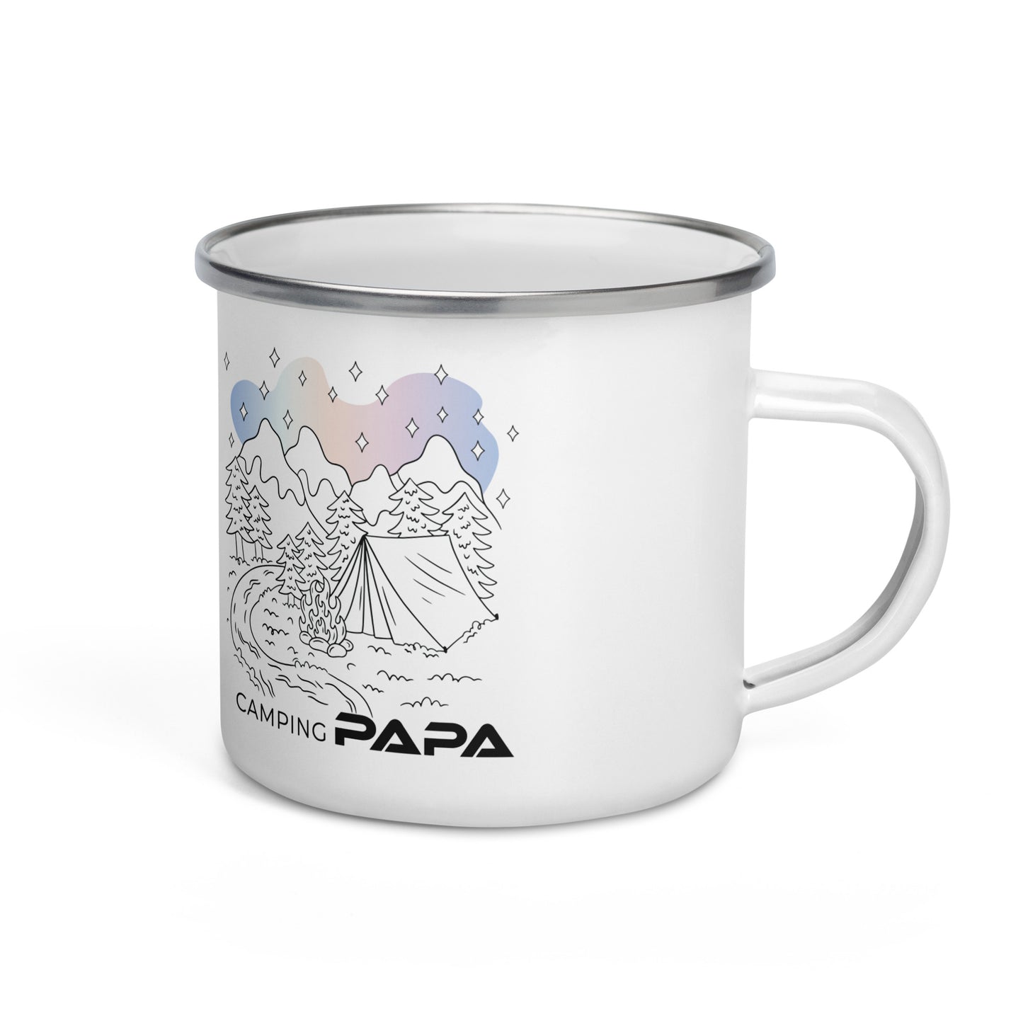 camping papa - emailletasse