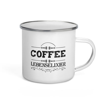 Coffee (Kaffee) Lebenselixier - Emailletasse