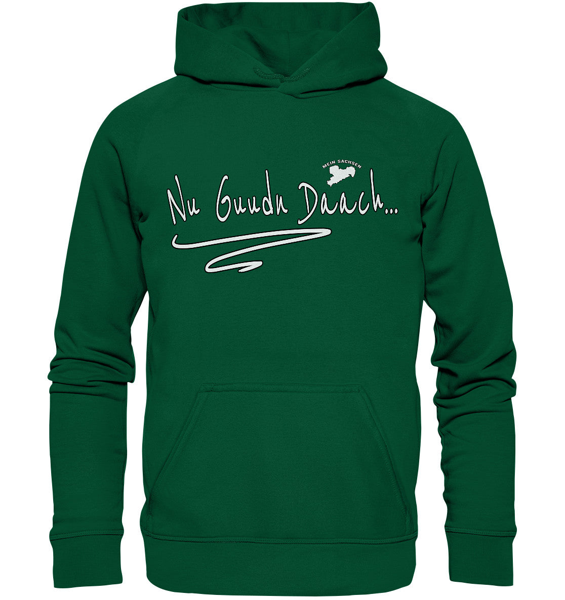 nu guudn daach - sächsisch - dialekt - basic unisex hoodie clothing tops clothing tops basic unisex hoodie,sachsen