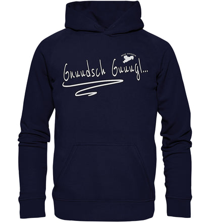 Gnuudsch Guuugl - Knutschkugel - Sächsisch - Spruch - Basic Unisex Hoodie