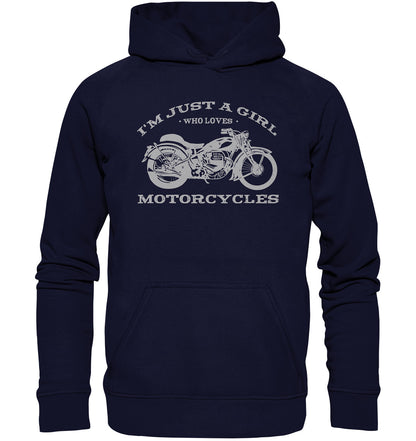 i´m just a girl who loves motorcycles - Damen - Bike - Motorrad - Basic Unisex Hoodie