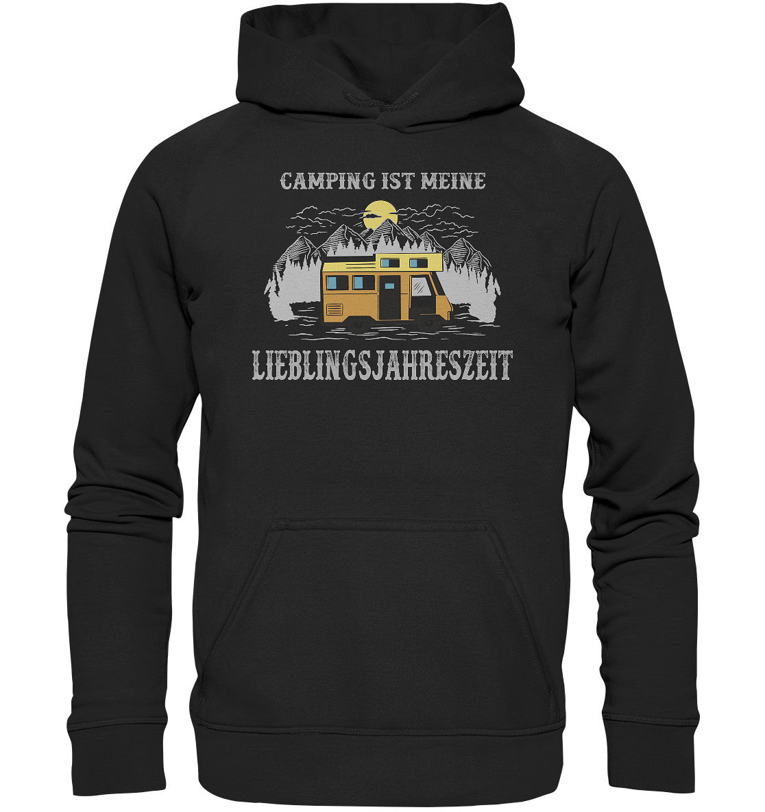 camping ist meine lieblingsjahreszeit - basic unisex hoodie