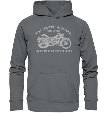 i´m just a girl who loves motorcycles - Damen - Bike - Motorrad - Basic Unisex Hoodie