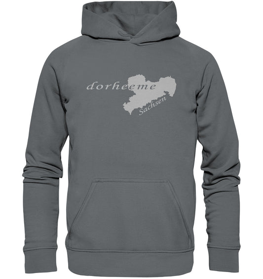 dorheeme - zu Hause - Sachsen - Sächsisch - Dialekt - Basic Unisex Hoodie