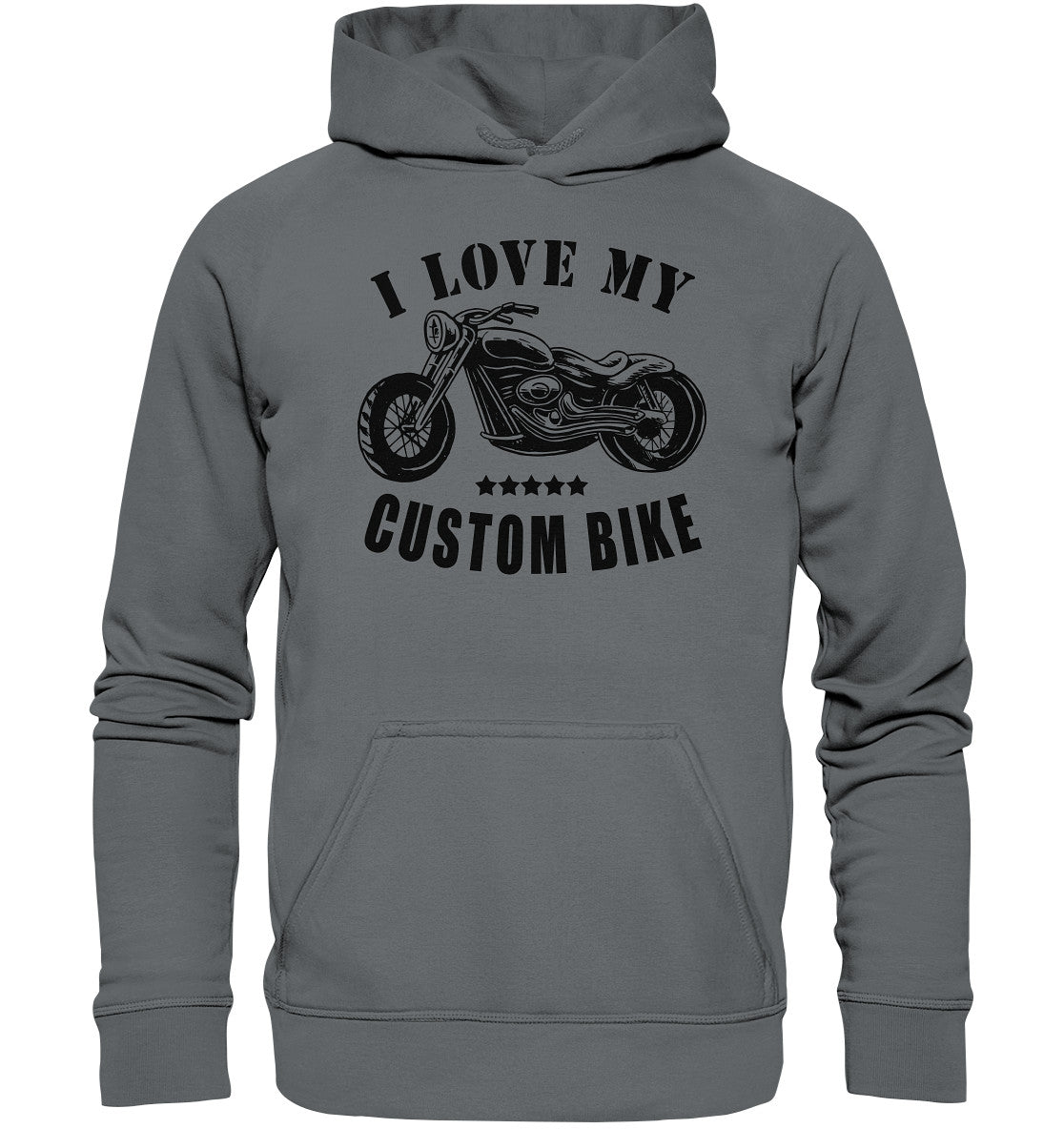 i love my custom bike - basic unisex hoodie