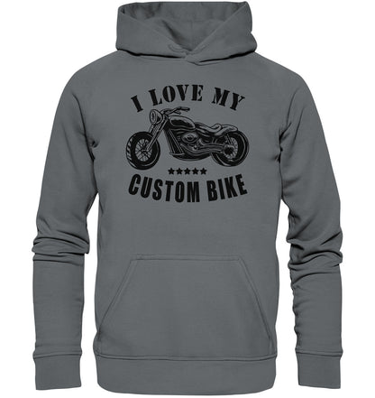 I Love my custom bike - Basic Unisex Hoodie