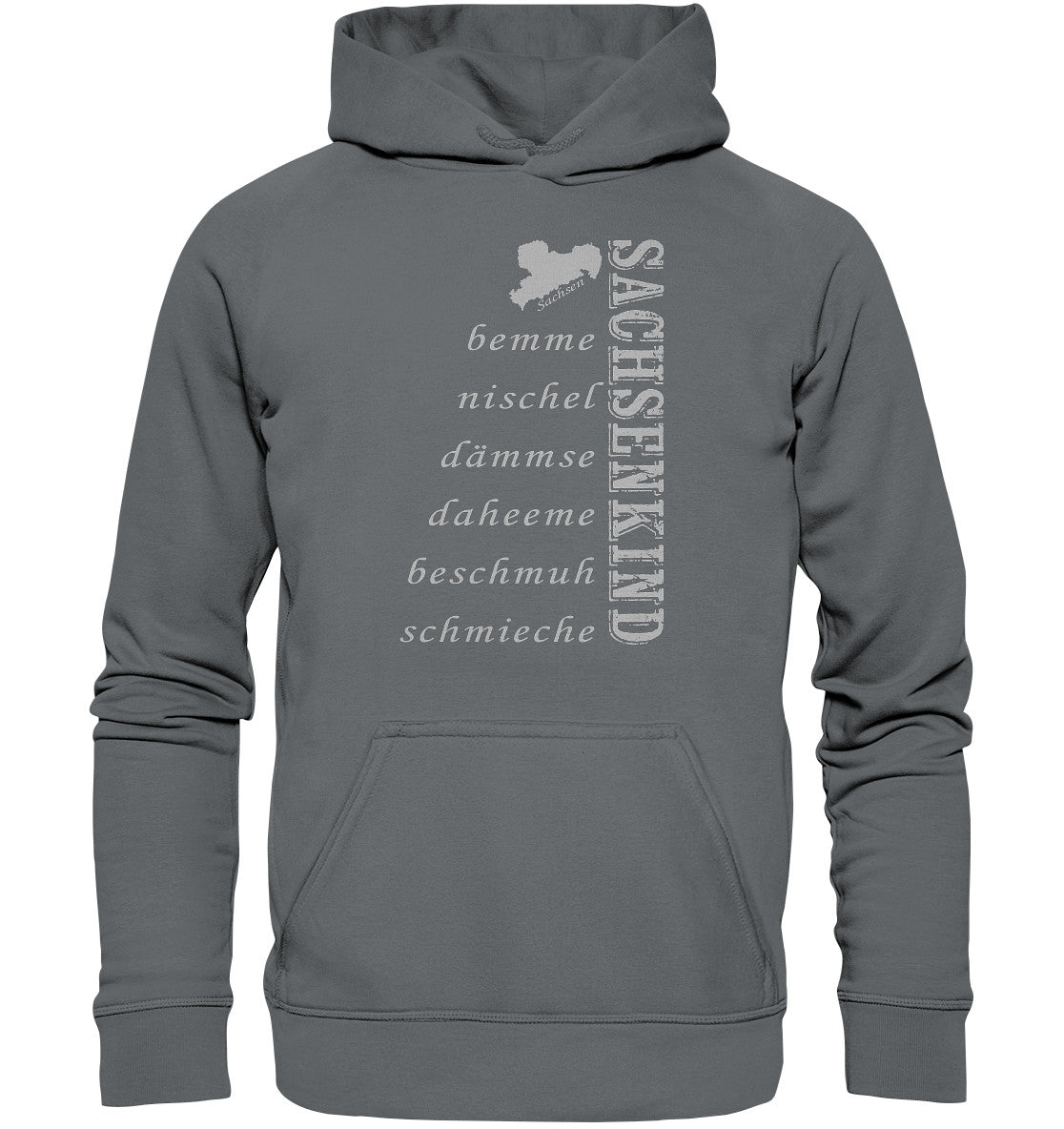 sachsenkind - sächsische worte - sachsen - dialekt - basic unisex hoodie