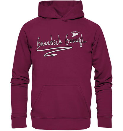 Gnuudsch Guuugl - Knutschkugel - Sächsisch - Spruch - Basic Unisex Hoodie